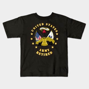 US Army Center - Retired Kids T-Shirt